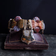 Victorian Scottish Gold Carved Agate Bracelet