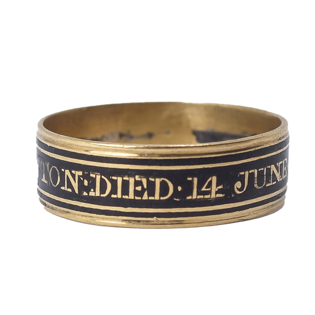 18k Gold Georgian Memorial Ring