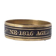 18k Gold Georgian Memorial Ring