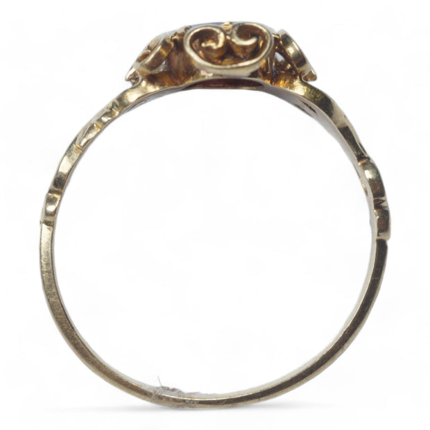 15k Gold Almandine Garnet Ring c1860