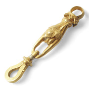 Georgian 18k Gold Ivy Leaf Hand Charm Hanger