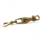 Georgian 18k Gold Ivy Leaf Hand Charm Hanger