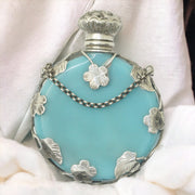 Victorian Cobalt Blue Scent Bottle Pendant