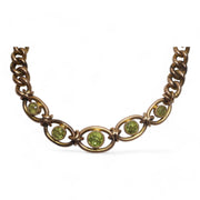 Edwardian Peridot Curb Link Bracelet